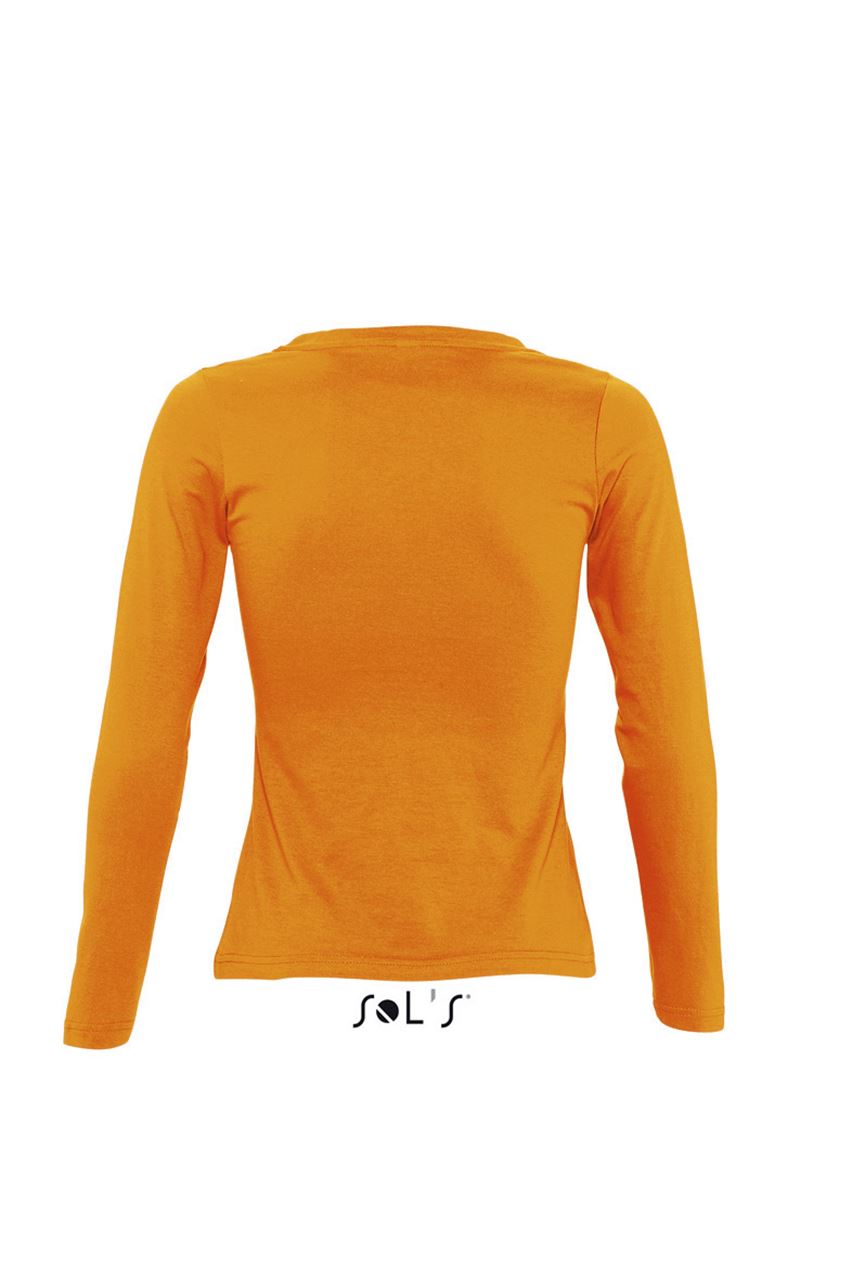 SOL'S MAJESTIC - WOMEN'S ROUND COLLAR LONG SLEEVE T-SHIRT